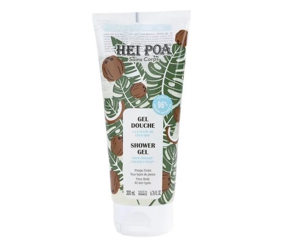 Gel douche à la pulpe de coco bio Hei Poa - tube de 200ml - image 1