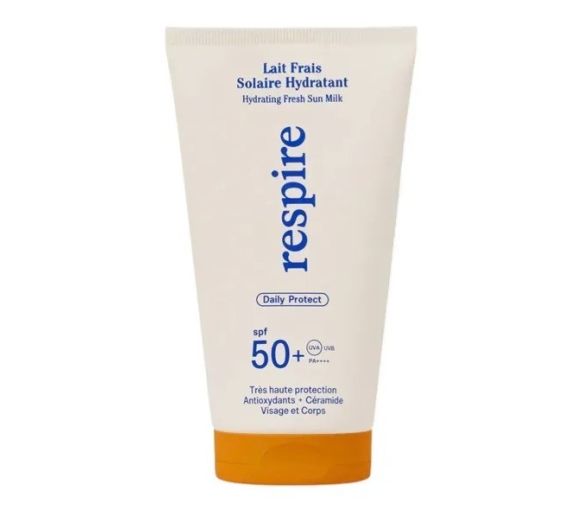 Lait frais solaire hydratant SPF50+ Respire - tube de 150ml - image 1