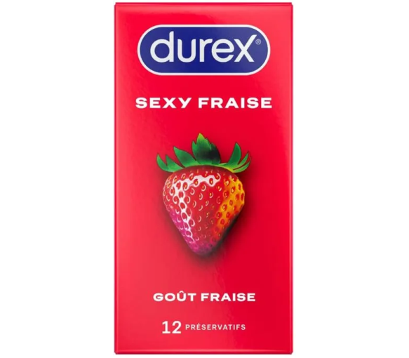 Préservatifs Sexy fraise Durex - boîte de 10 préservatifs - image 1