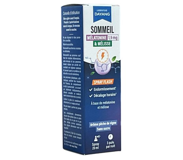 Spray mélatonine 1,9mg Dayang - spray de 20ml - image 1