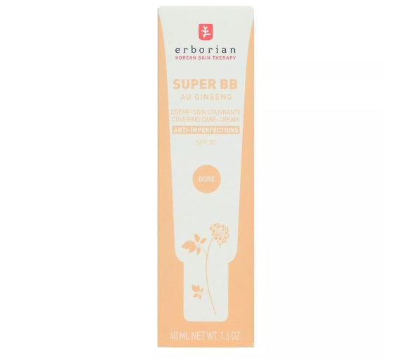 Super bb crème-soin couvrante anti-imperfections doré spf 20 Erborian - image 3