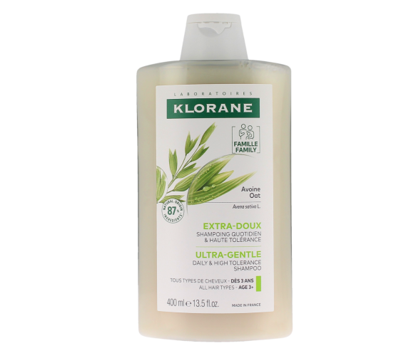 Shampooing extra-doux à l'avoine Klorane - flacon de 400ml - image 1