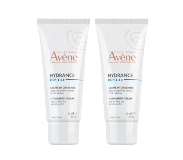 Hydrance rich crème hydratante riche Avène - lot de 2 tubes de 40ml