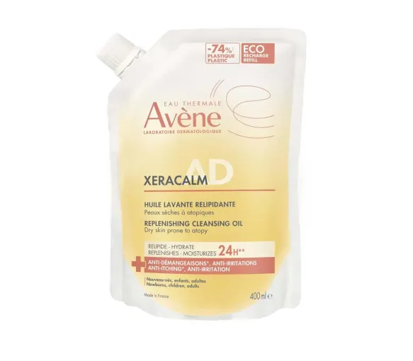 Xeracalm A.D huile lavante relipidante Avène - éco-recharge de 400ml - image 1