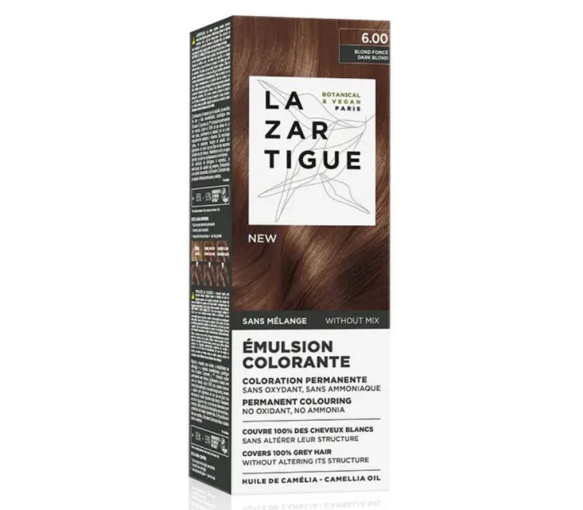 Émulsion colorante 6.00 blond foncé Lazartigue - tube de 60ml