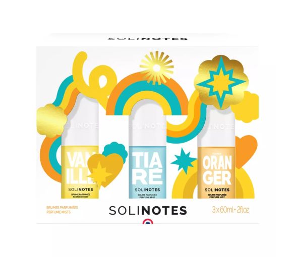 Coffret brumes parfumées Vanille, Tiaré, Fleur d'orangé Solinotes - 3 produits - image 1