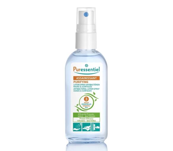 Assainissant Spray antibactérien mains et surfaces Puressentiel - spray de 80ml - image 1