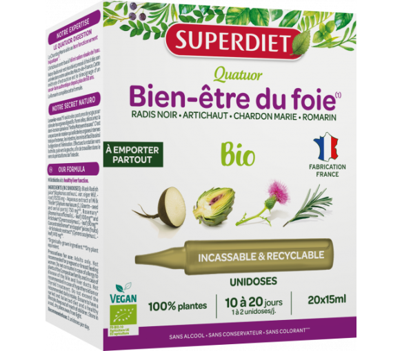Quatuor Bien-être du foie bio Superdiet - image 1