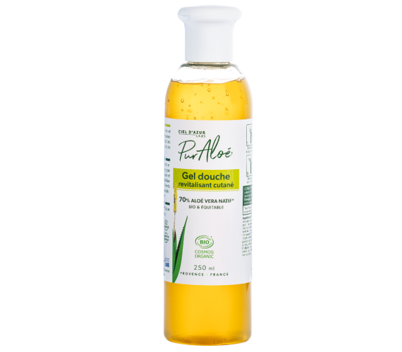 Gel douche revitalisant cutané Aloe vera 70% Bio Pur Aloé - flacon de 250 ml - image 1