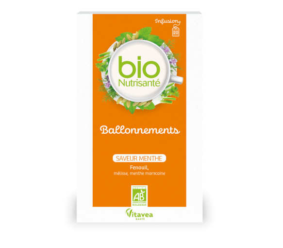 Infusion Ballonnements bio Vitavea - boîte de 20 sachets - image 1