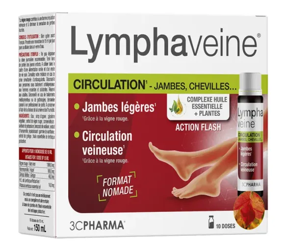 Lymphaveine circulation 3C Pharma - boite de 10 doses de 15ml - image 2