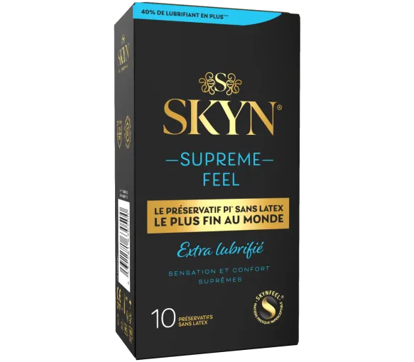 Skyn suprême feel extra lubrifié préservatifs Manix - 10 préservatifs sans latex - image 1
