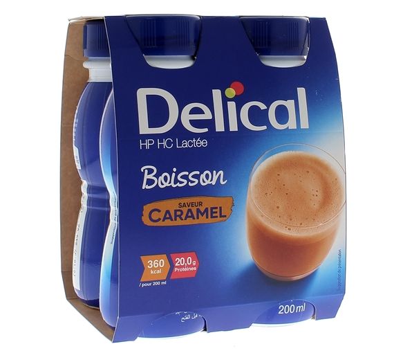 Delical Boisson HP/HC lactée - 4 bouteilles de 200 ml - image 1