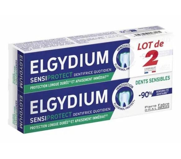 Sensiprotect Dentifrice dents sensibles Elgydium - lot de 2 tubes de 75ml - image 1
