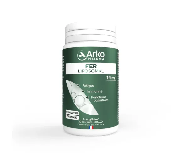 Fer liposomal 14mg Arkopharma - 60 gélules - image 1