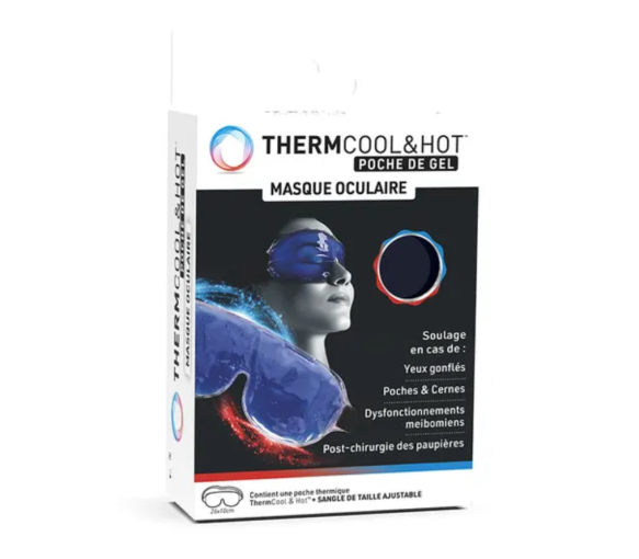 Thermcool & hot poche de gel masque oculaire Bausch Lomb - un masque 26x10cm