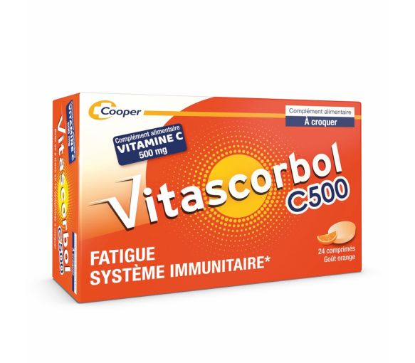 Vitascorbol Vitamine C sans sucre 500 mg - image 1