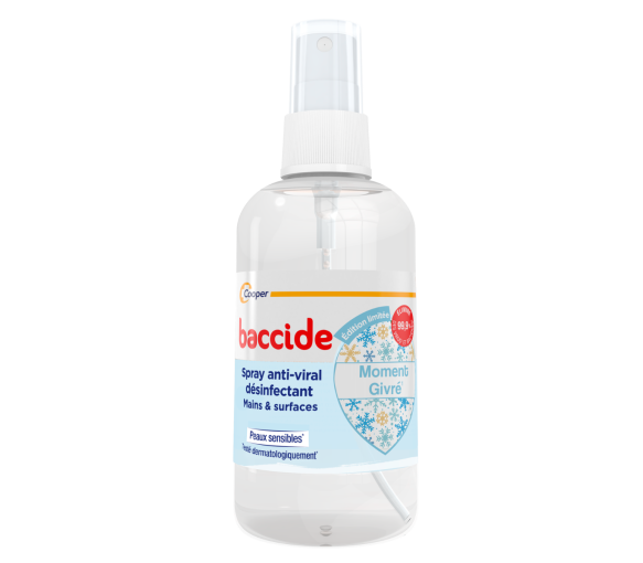 Spray anti-viral désinfectant mains & surfaces moment givré Baccide - spray de 100ml - image 1