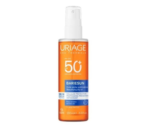Bariésun huile sèche sublimatrice SPF50+ Uriage - spray de 200ml