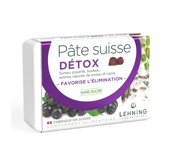 Pâte suisse détox Lehning - boite de 40 gommes - image 1