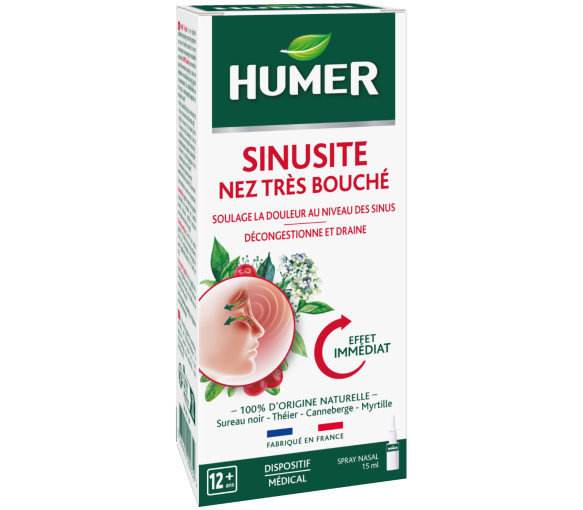 Sinusite Nez très bouché Humer - flacon de 15 ml - image 1