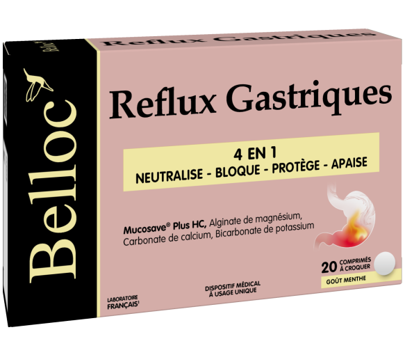 Reflux gastriques Belloc - boite de 20 comprimés à croquer - image 1