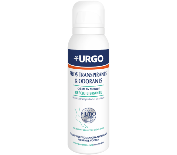 Crème mousse rééquilibrante pieds transpirants Urgo - flacon de 125ml - image 1