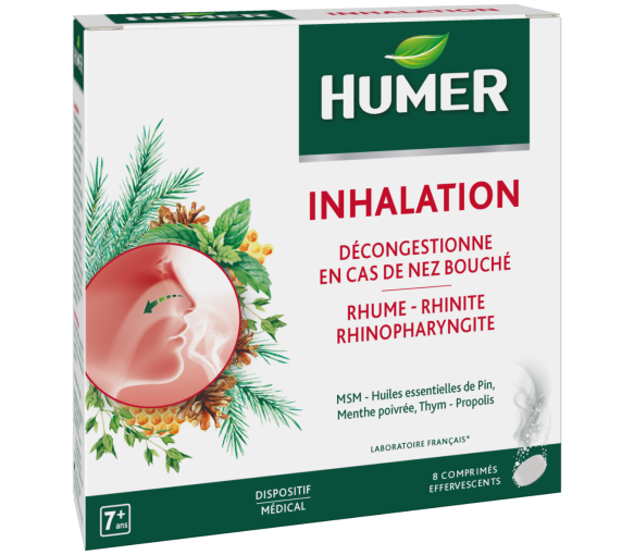 Inhalation Humer - boîte de 8 comprimés effervescents - image 1