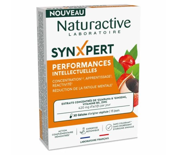 SynXpert performances intellectuelles Naturactive – 30 gélules - image 1