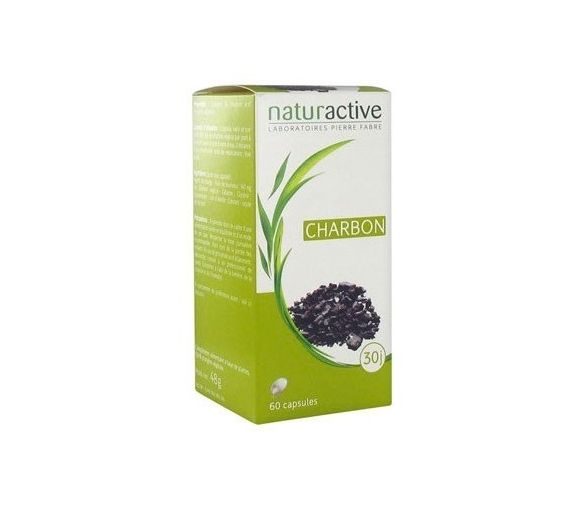 Charbon végétal Naturactive - boite de 60 capsules