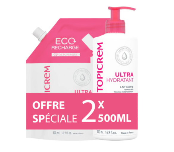 Lait corps ultra-hydratant Topicrem - image 1