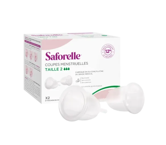 Coupes menstruelles taille 2 Saforelle - 2 coupes menstruelles