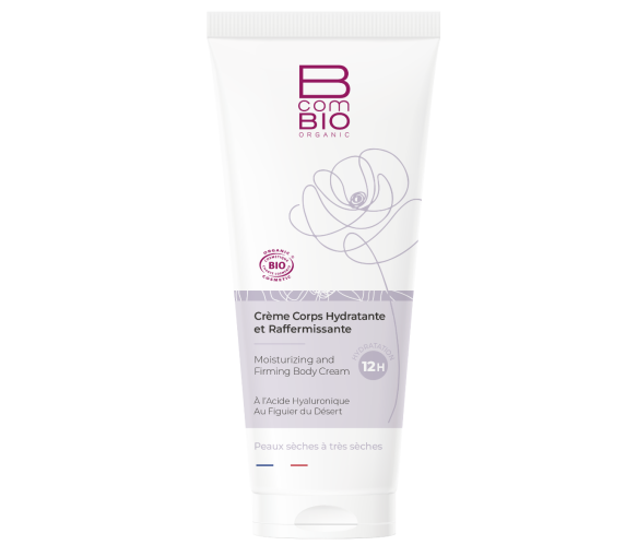 Crème corps hydratante et raffermissante BcomBIO - tube de 200 ml - image 1