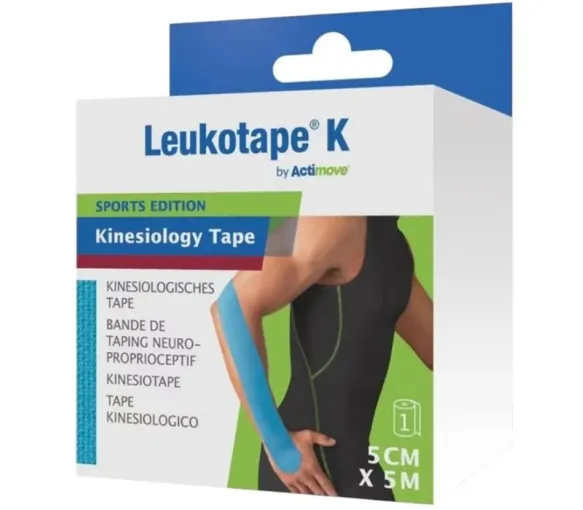 Leukotape K bande adhésive élastique bleu BSN medical – 5 cm x 5 m