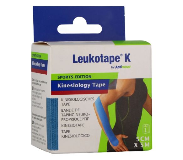 Leukotape K bande adhésive élastique BSN medical – bande 5 cm x 5 m