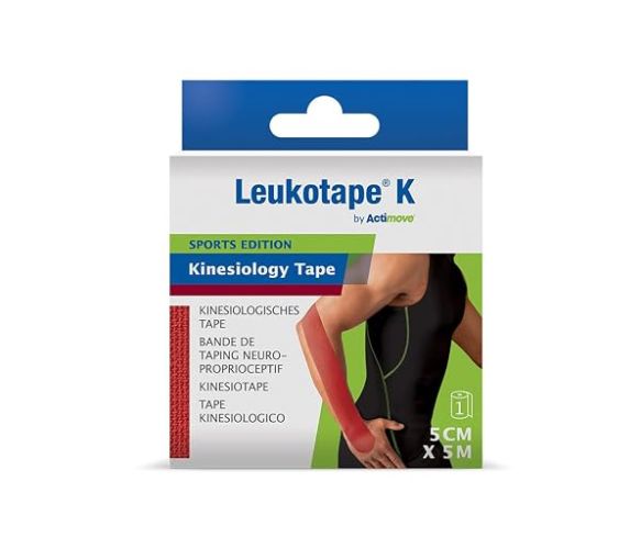 Leukotape K bande de taping neuro-proprioceptif BSN Médical – 5cm x 5m rouge