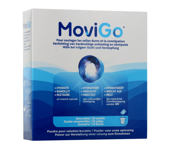 MoviGo selles dures et constipation Norgine - boite de 10 sachets