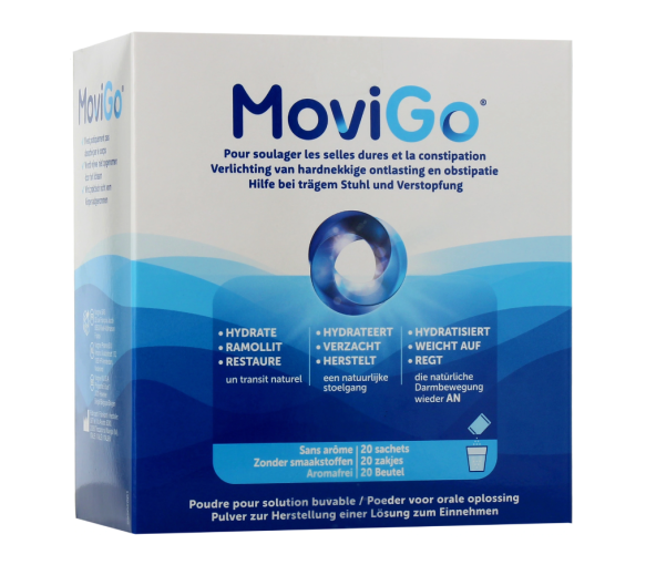 MoviGo selles dures et constipation Norgine - boite de 20 sachets