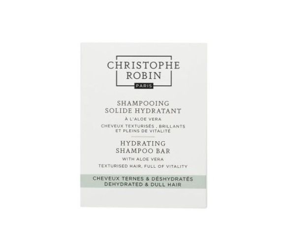 Shampooing solide hydratant aloe vera Christophe Robin - pain de 100g