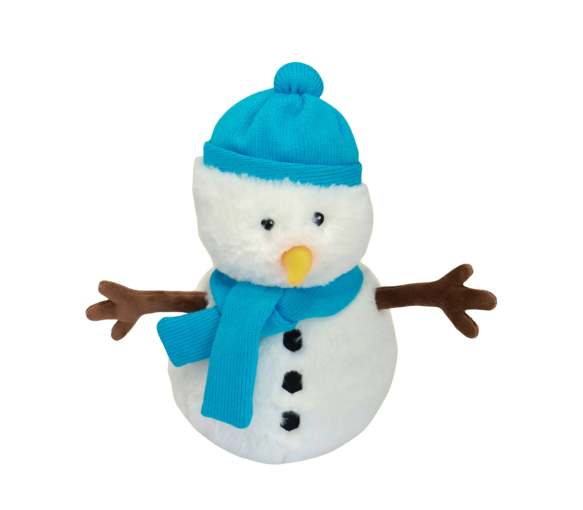Cozy peluche bouillotte déhoussable Warmies Bonhomme de neige Soframar - 1 bouillotte de 32 cm