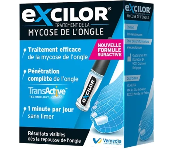 Mycose de l'ongle Excilor - flacon de 3,3 ml - image 1