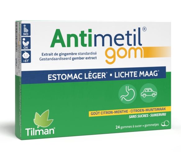 Antimetil gom états nauséeux Tilman - boite de 24 gommes