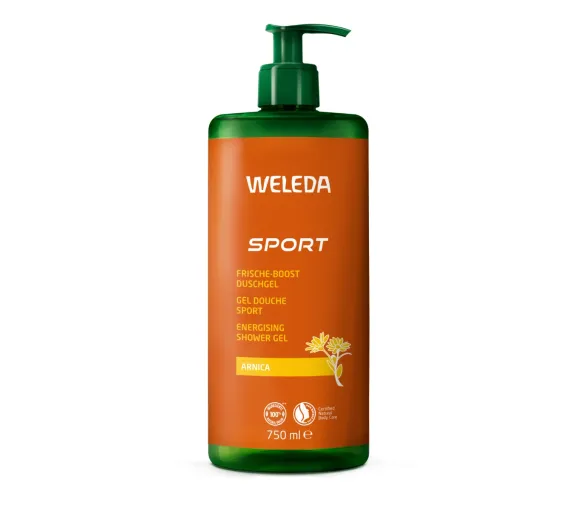 Gel douche sport à l'Arnica Weleda - flacon-pompe de 750ml