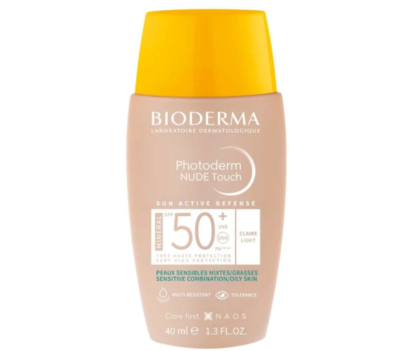 Photoderm Nude Touch mineral SPF50+ teinte claire Bioderma - flacon de 40ml - image 1