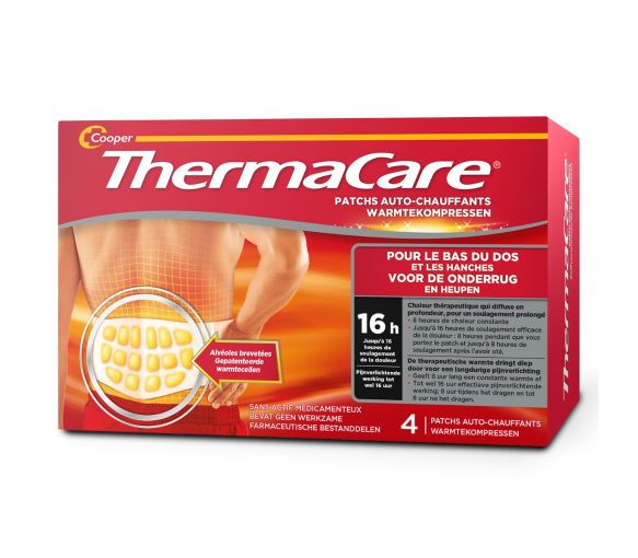 ThermaCare patchs auto-chauffants 16h bas du dos et hanches Cooper - boite de 4 patchs - image 1