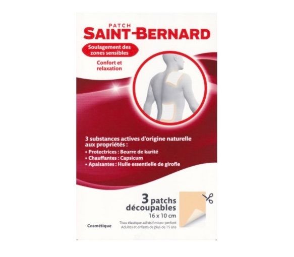 Patch découpable 16x10cm Saint-Bernard - boite de 3 patchs