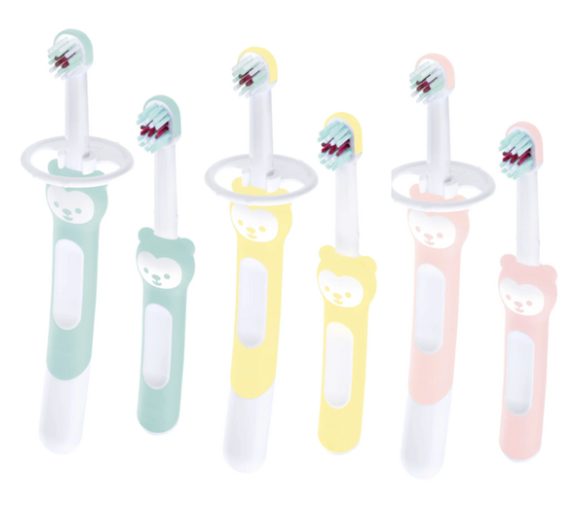 Kit brosse à dents d'apprentissage MAM - kit de 2 brosses à dents