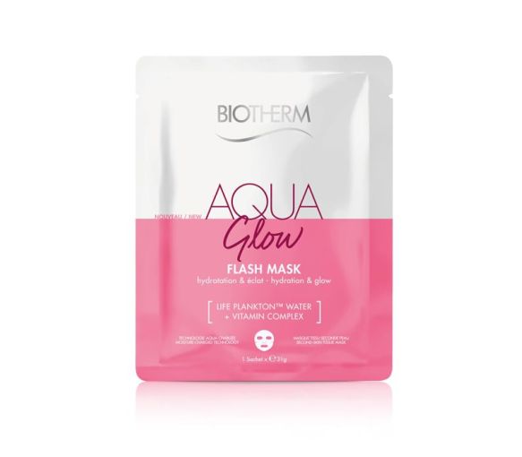 Aqua Glow Masque tissu éclat et hydratation Biotherm - un masque
