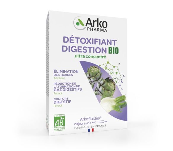 Arkofluides Artichaut Fenouil Bio Arkopharma - boîte de 20 ampoules - image 1