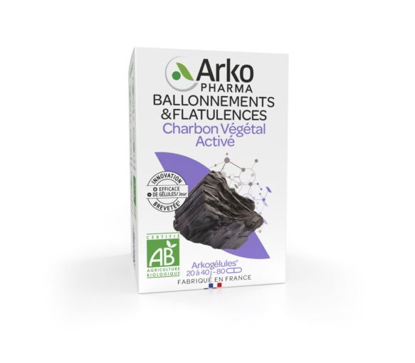 Arkogélules Charbon végétal bio Arkopharma - image 1